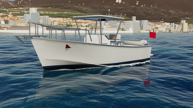 The Centre console 25, a centre console fishing boat, in Yacht Skipper
