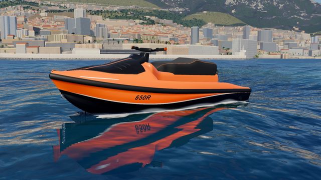 The Jet ski 650 R, a race jet ski, in Yacht Skipper