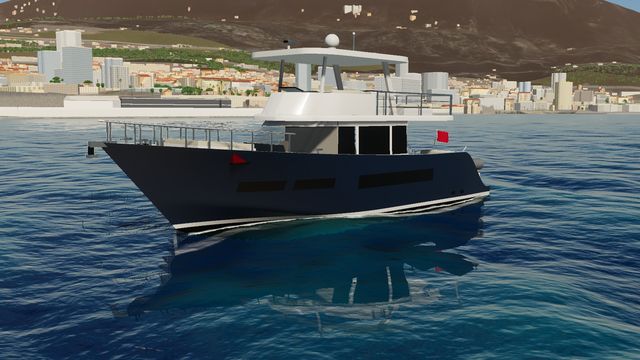 The Motor yacht 60&nbsp;ft, a flybridge motor yacht, in Yacht Skipper
