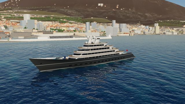 The Super yacht 120 (XL), a giga yacht, in Yacht Skipper