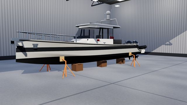 The Weekender 38, a outboard adventure cruiser, in Yacht Skipper